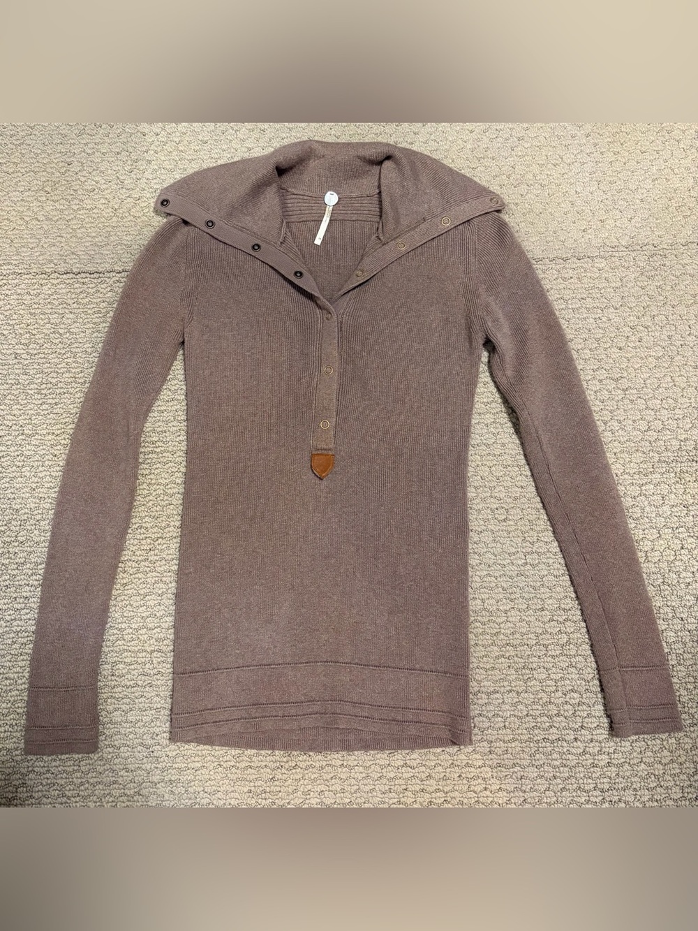 Margaret O’Leary half button down long sleeve top